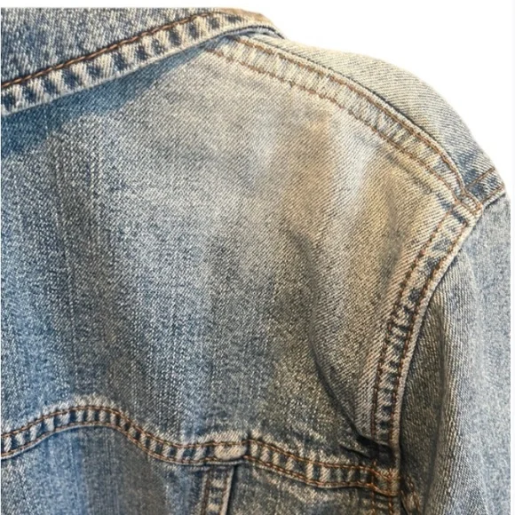 Calvin Klein Women Jean Jacket Size Large - Picture 3 of 5
